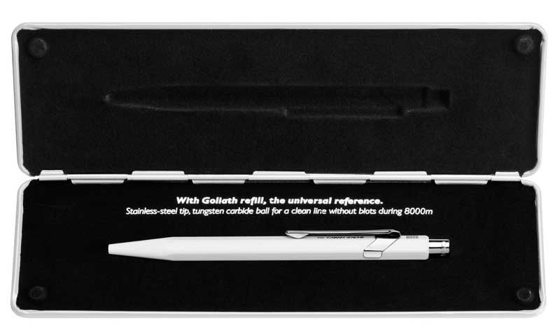 Автоматична химикалка Caran d'Ache 849 Pop Line Collection White – Син