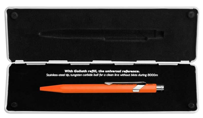 Автоматична химикалка Caran d'Ache 849 Pop Line Collection Orange – Син