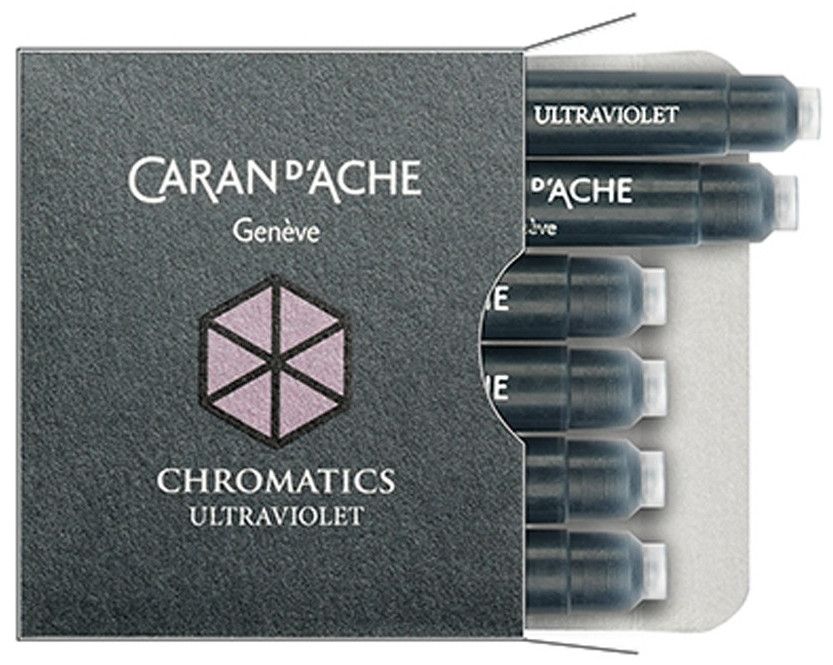 Патрончета за писалка Caran d'Ache Chromatics – Виолетов, 6 броя
