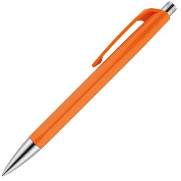 Автоматична химикалка Caran d'Ache 888 Infinite Orange – Син, 0.7 mm