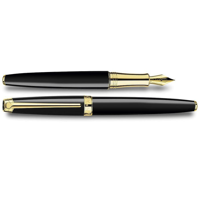 Писалка Caran d'Ache Leman - Ebony Black/Gold, F