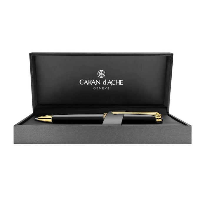 Химикалка Caran d'Ache Leman - Black/Gold