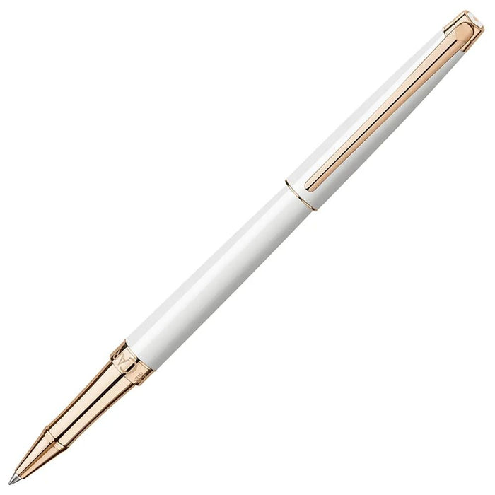 Ролер Caran d'Ache Leman - Slim White Rose Gold