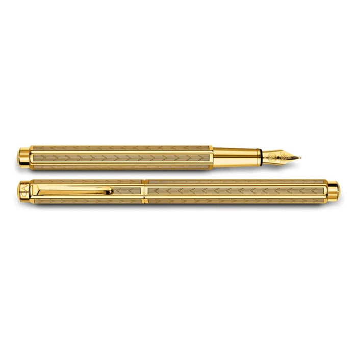 Писалка Caran d'Ache Ecridor - Chevron, Gold F