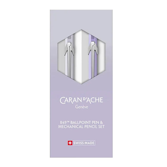Химикалка и автоматичен молив Caran d'Ache 849 - Blooming Lavender