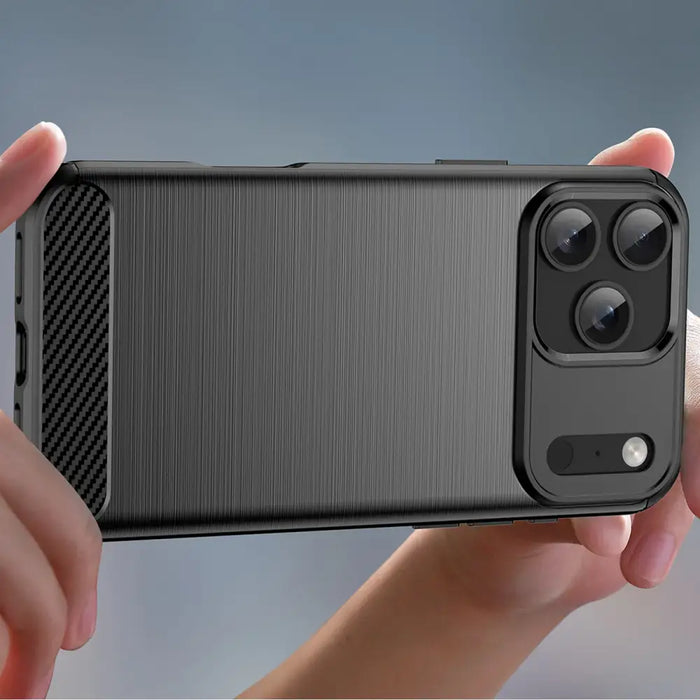 Карбонов калъф за iPhone 17 Pro - черен