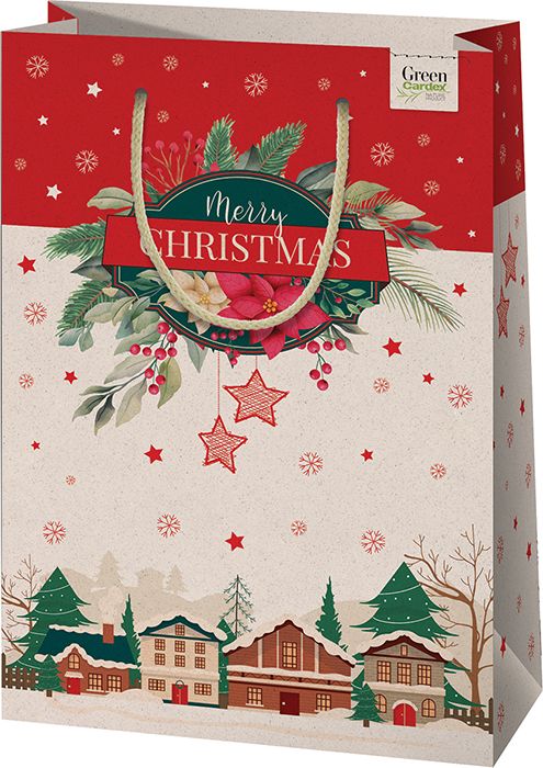 Подаръчна торбичка Cardex - Merry Christmas, L