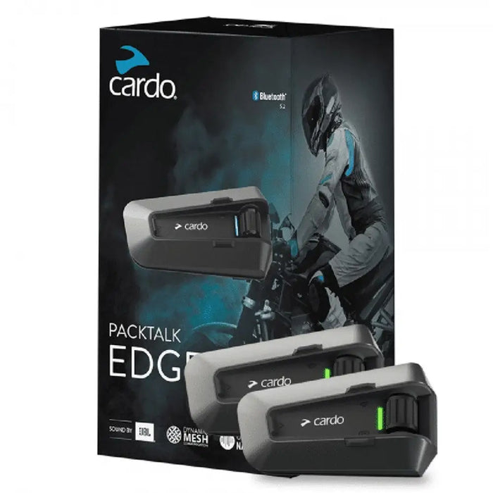Cardo PT200101 мотоциклетен интерком 2 канала 1600 м Черен
