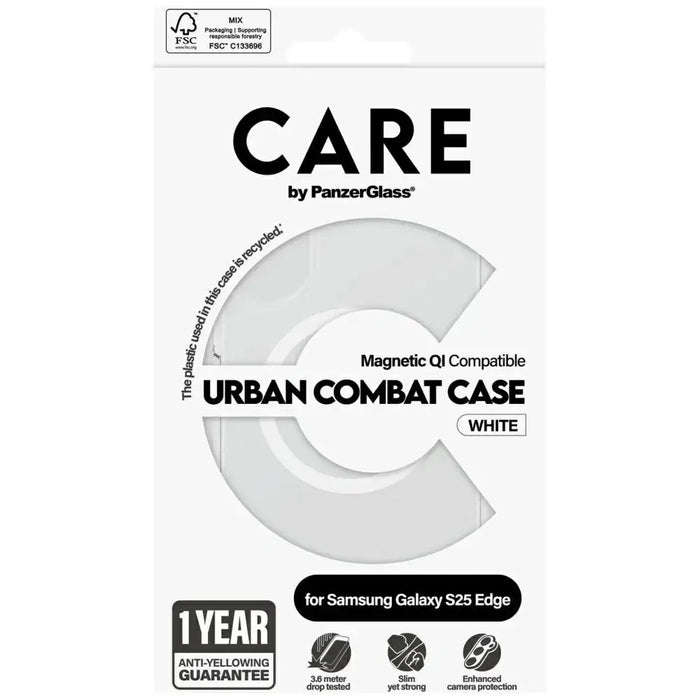 CARE by PanzerGlass Flagship Urban Combat White QI калъф