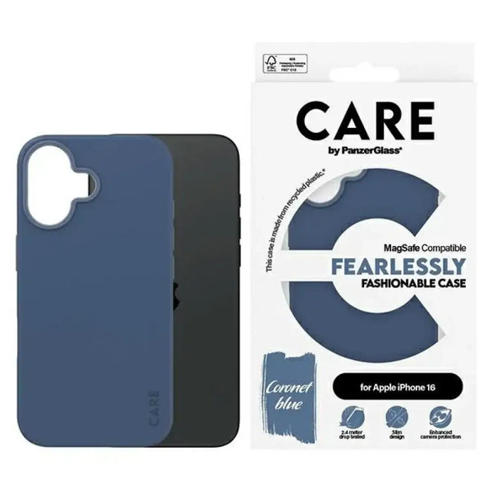 CARE by PanzerGlass Fashion Case iPhone 16 6.1’’ син/син