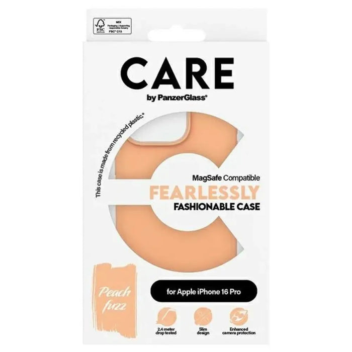 CARE by PanzerGlass Fashion Case iPhone 16 Pro 6.3’’ Peachy