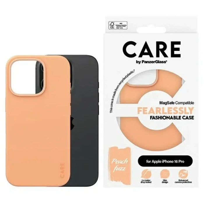 CARE by PanzerGlass Fashion Case iPhone 16 Pro 6.3’’ Peachy