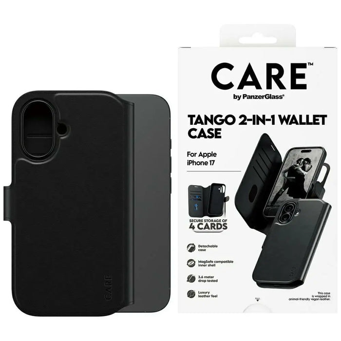 CARE by PanzerGlass Feature Tango 2in1 Wallet Case MagSafe