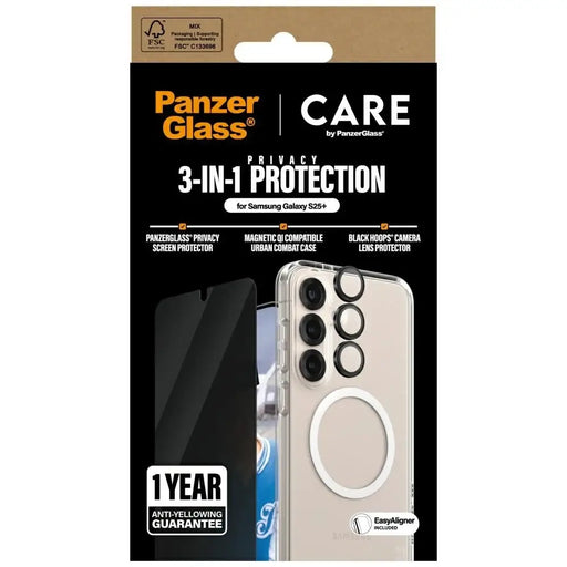 CARE by PanzerGlass Flagship 3in1 Case + Privacy Glass