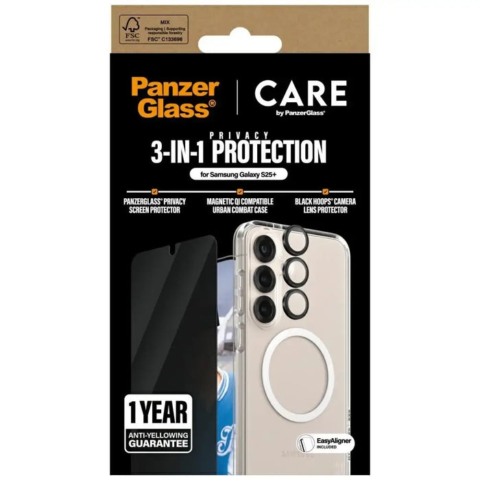 CARE by PanzerGlass Flagship 3in1 Case + Privacy Glass
