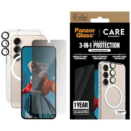 CARE by PanzerGlass Flagship 3in1 Case + Privacy Glass