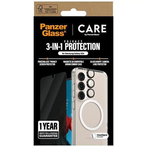 CARE by PanzerGlass Flagship 3in1 Case + Privacy Glass