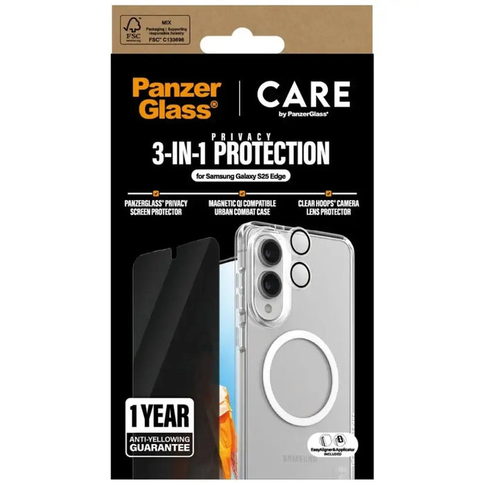 CARE by PanzerGlass Flagship 3in1 Case + Privacy Glass