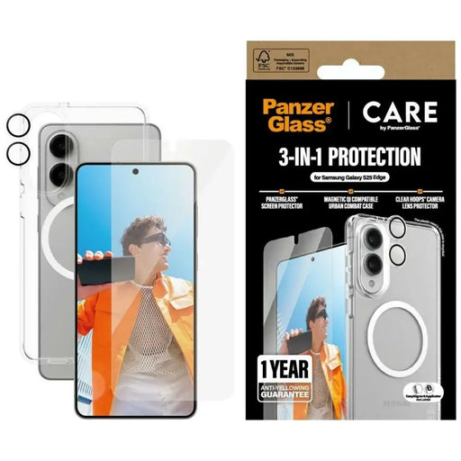 CARE by PanzerGlass Flagship 3in1 Case+стъкло+леща