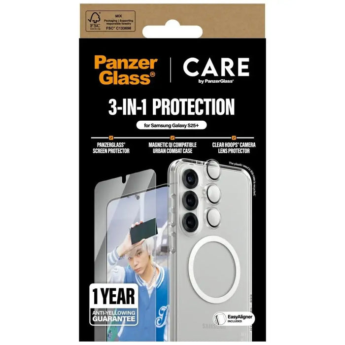 CARE by PanzerGlass Flagship 3in1 Case + стъкло + предпазен
