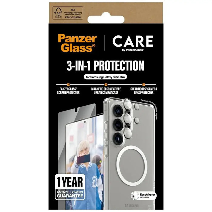 CARE by PanzerGlass Flagship 3in1 Case + стъкло + предпазен