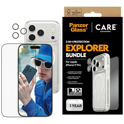 CARE by PanzerGlass Flagship Explorer 3-в-1 калъф + стъкло