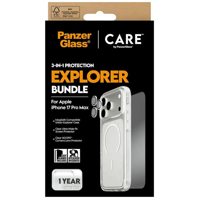 CARE by PanzerGlass Flagship Explorer 3-в-1 калъф + стъкло