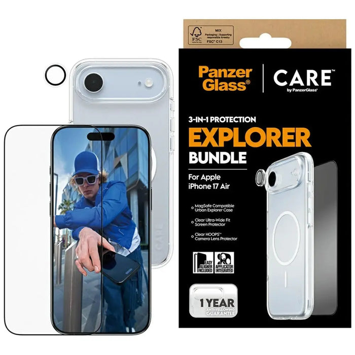 CARE by PanzerGlass Flagship Explorer 3-в-1 калъф + стъкло