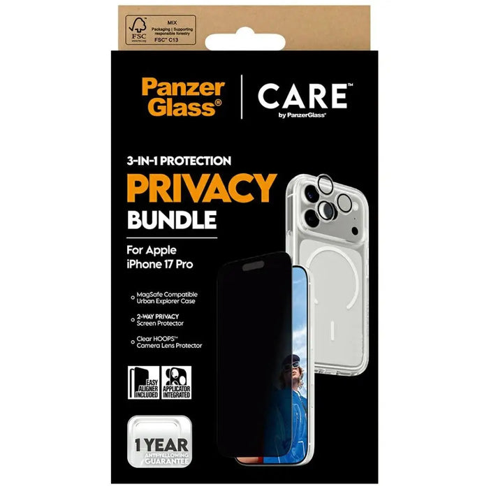 CARE by PanzerGlass Flagship Privacy 3-in-1 Case + Privacy
