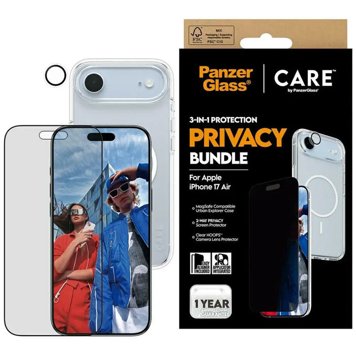 CARE by PanzerGlass Flagship Privacy 3-in-1 Case + Privacy