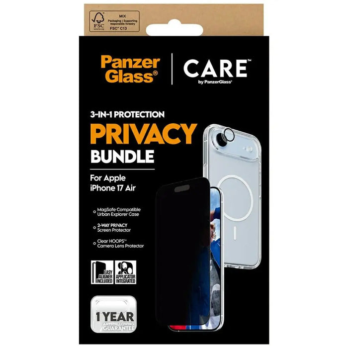 CARE by PanzerGlass Flagship Privacy 3-in-1 Case + Privacy