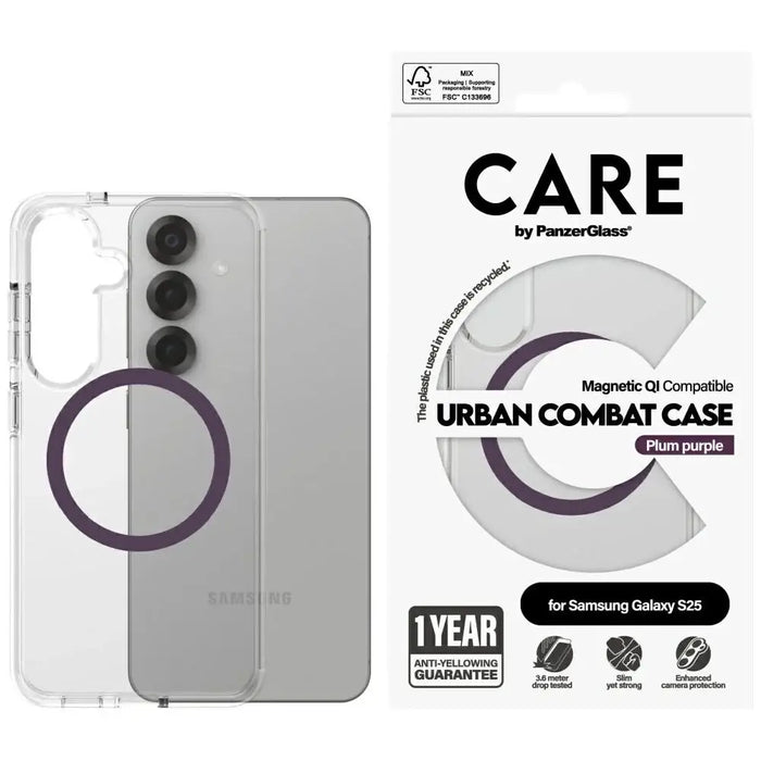 CARE by PanzerGlass Flagship Urban Combat Purple QI калъф