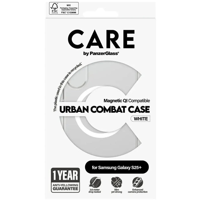 CARE by PanzerGlass Flagship Urban Combat White QI калъф
