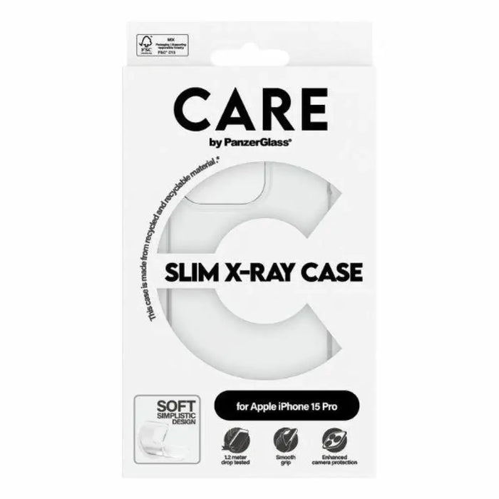 CARE by PanzerGlass Тънък X-Ray калъф за iPhone 15 Pro