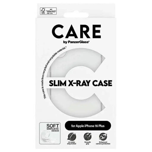 CARE by PanzerGlass X-Ray Soft Basic Case iPhone 16 Plus