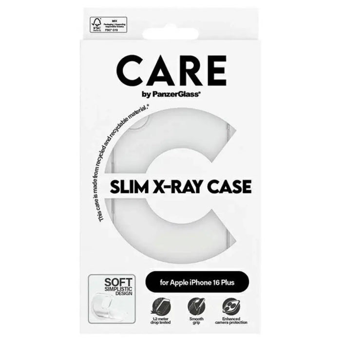 CARE by PanzerGlass X-Ray Soft Basic Case iPhone 16 Plus