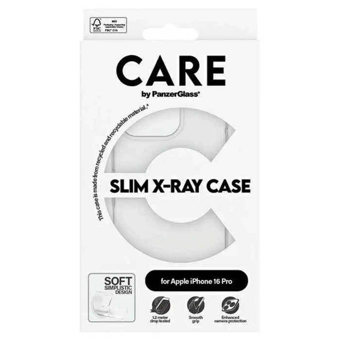 CARE by PanzerGlass X-Ray Soft Basic Case iPhone 16 Pro