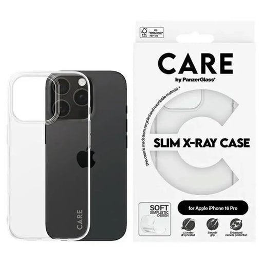 CARE by PanzerGlass X-Ray Soft Basic Case iPhone 16 Pro