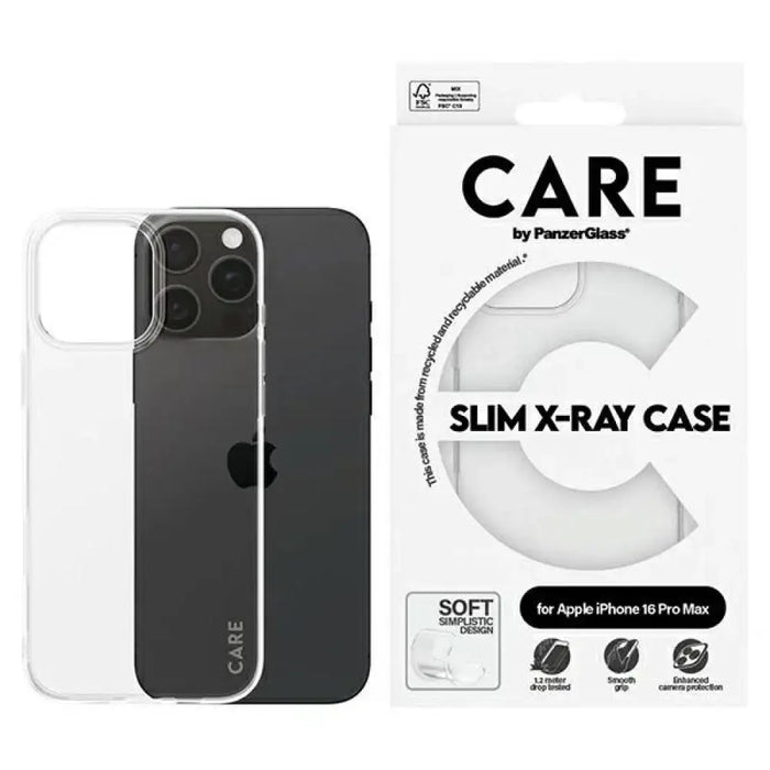 CARE by PanzerGlass X-Ray Soft Basic Case iPhone 16 Pro Max