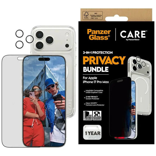 CARE от PanzerGlass Флагмански калъф за поверителност 3 в 1