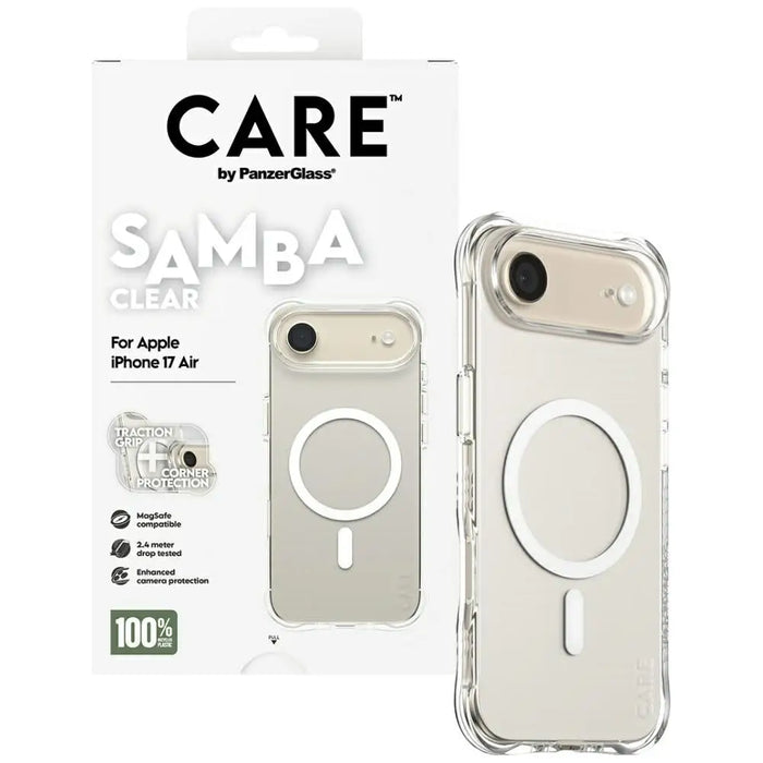 CARE от PanzerGlass Моден калъф Samba с. Бял MagSafe
