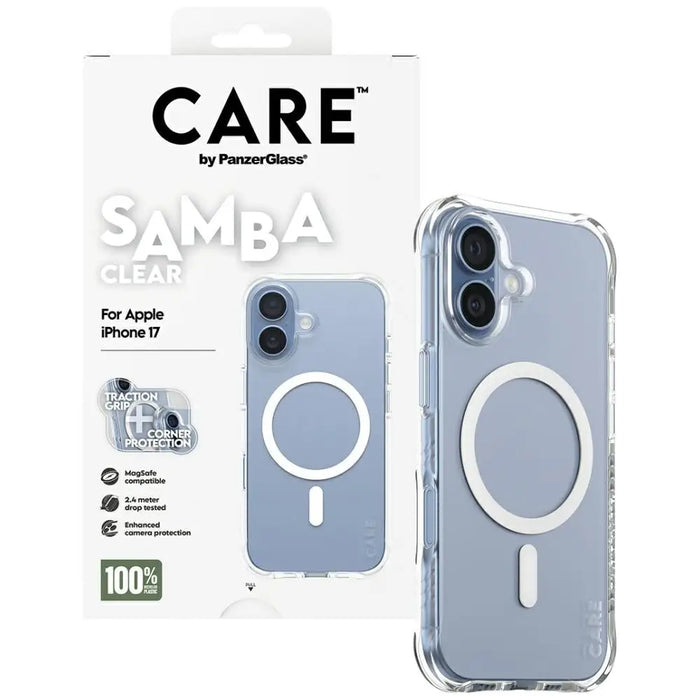 CARE от PanzerGlass Моден калъф Samba с. Бял MagSafe