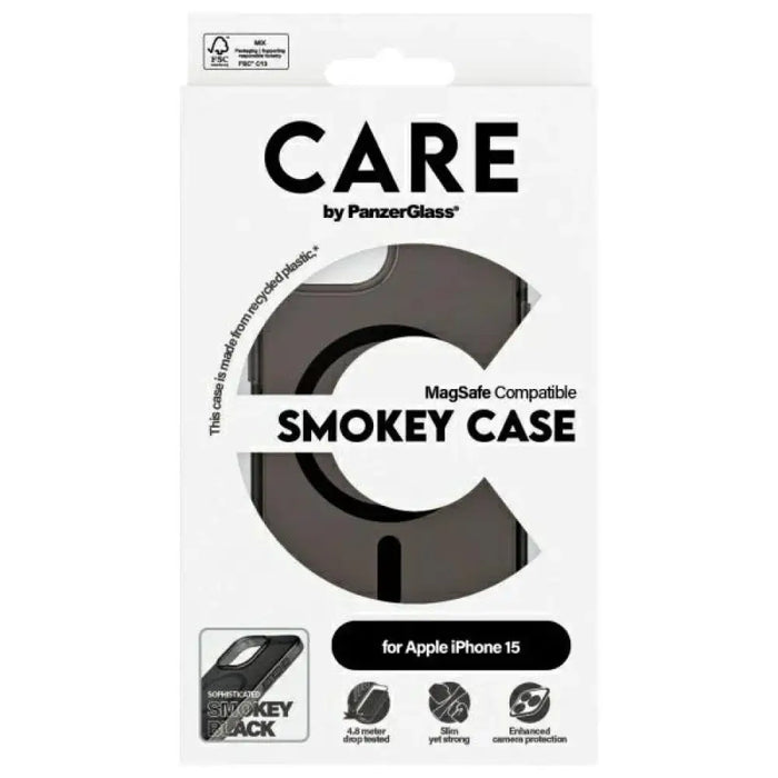 Care PanzerGlass Flagship Case MagSafe за iPhone 15 - черен
