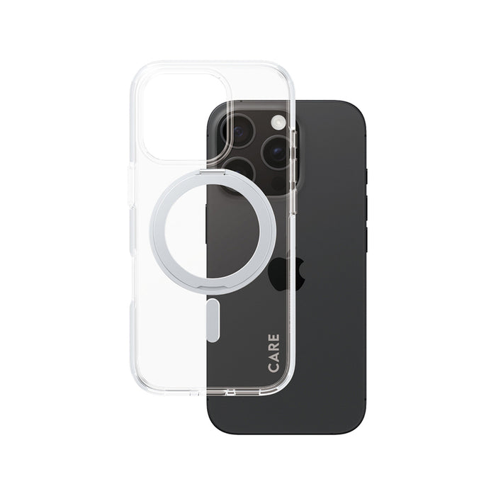 КАЛЪФ CARE IPHONE 16 PRO STAND SILVER