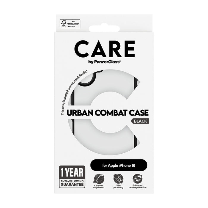 КАЛЪФ CARE IPHONE 16 URBAN COMBAT BLACK