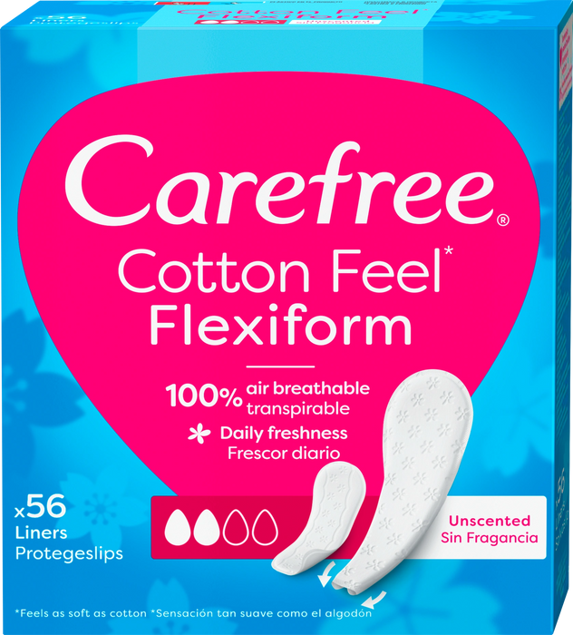 Ежедневни дамски превръзки Flexiform Unscented, 56 бр