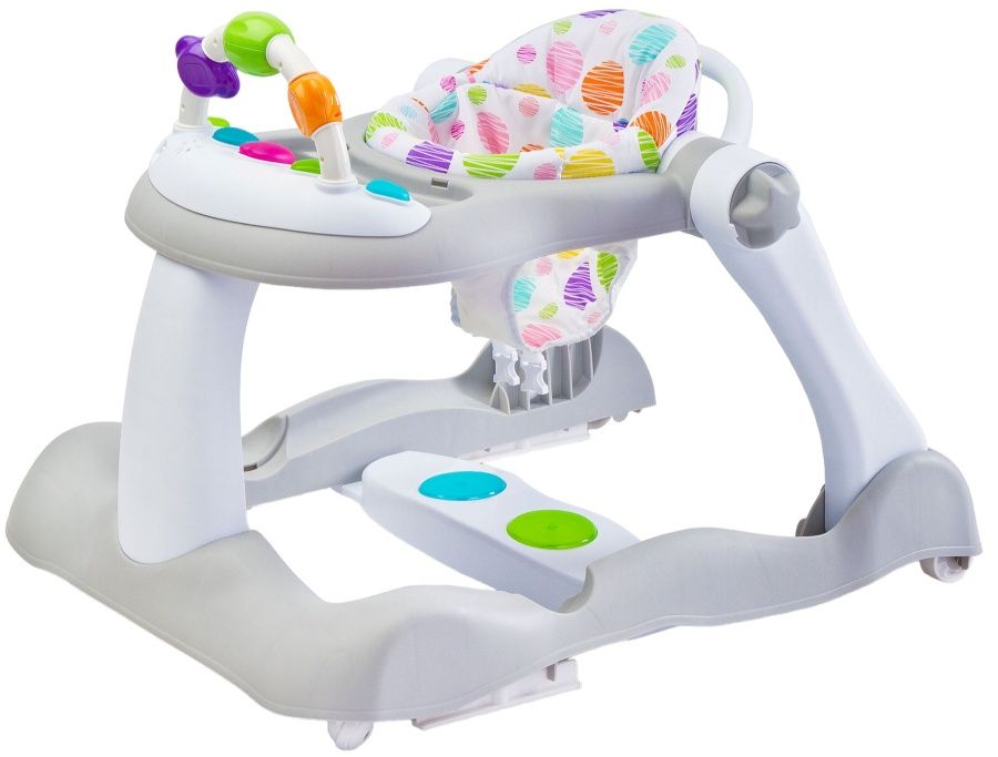 Бебешка проходилка 3 в 1 Caretero Toyz - Bounce, сива
