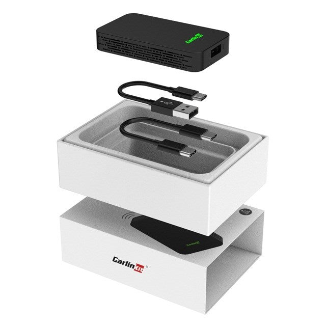 CarlinKit 5.0 2AIR TBox PRO CPC200-2air Безжичен адаптер Черен