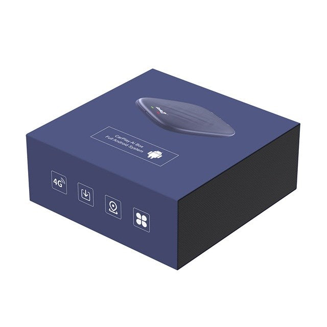 CARLINKIT Адаптер Безжична AI кутия с Android 13 - 8GB + 128GB за оригинални автомобилни радиостанции с CarPlay син