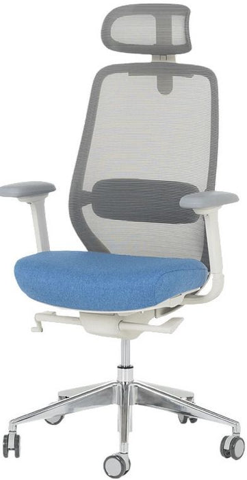 Ергономичен стол Carmen - Gland, син/сив